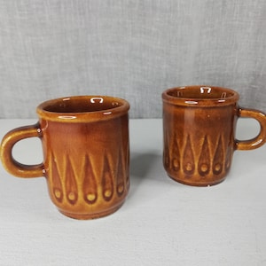 Stavangerflint Norway Brown Espresso Mugs Vintage items