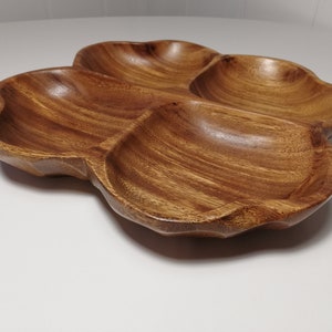 Philippines Genuine  Monkey - pod wood. Handmade Carved Wooden bowl