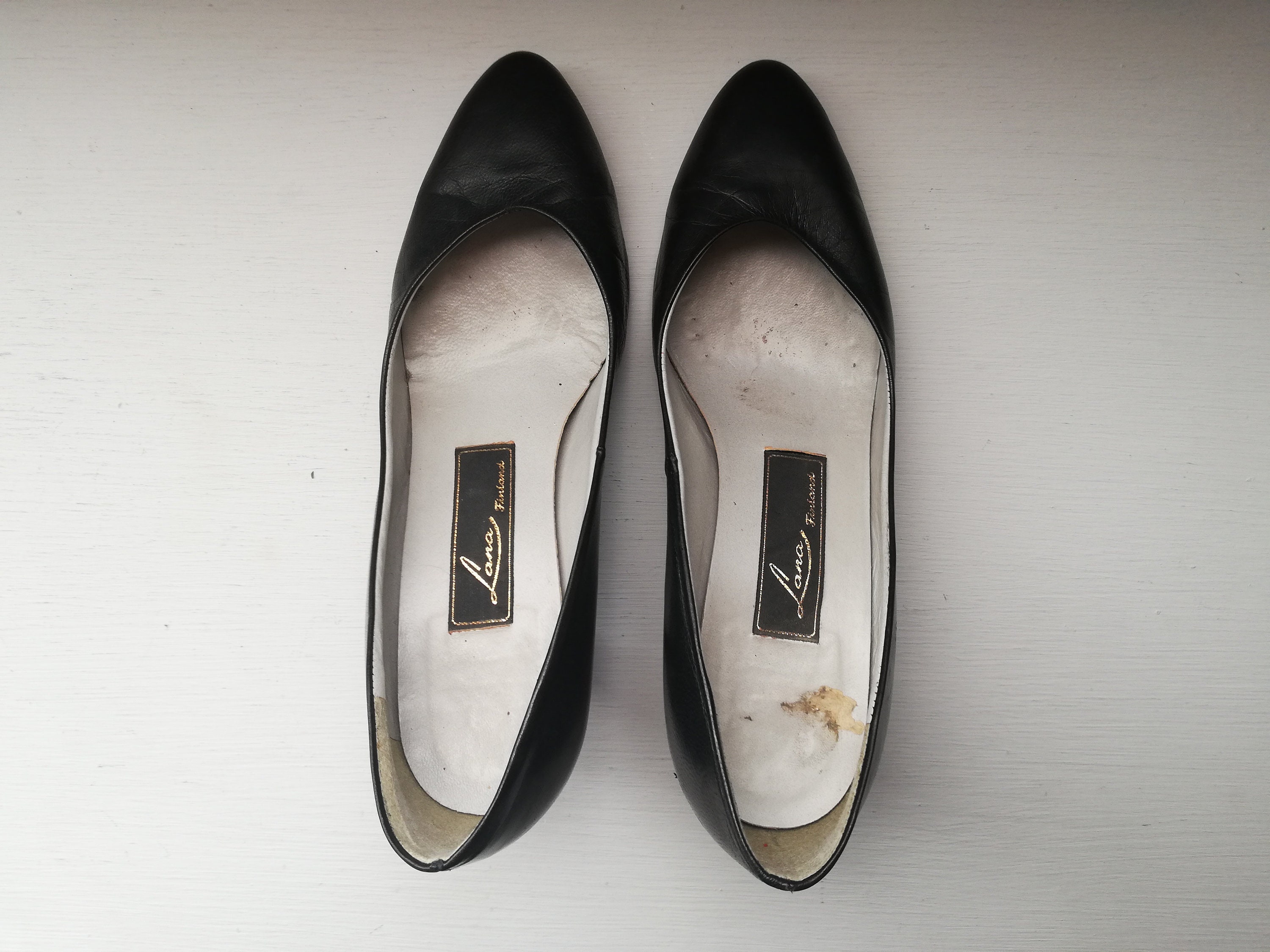 Black Leather Womens Shoes - Size EUR 35, US 5, UK 3. - Etsy