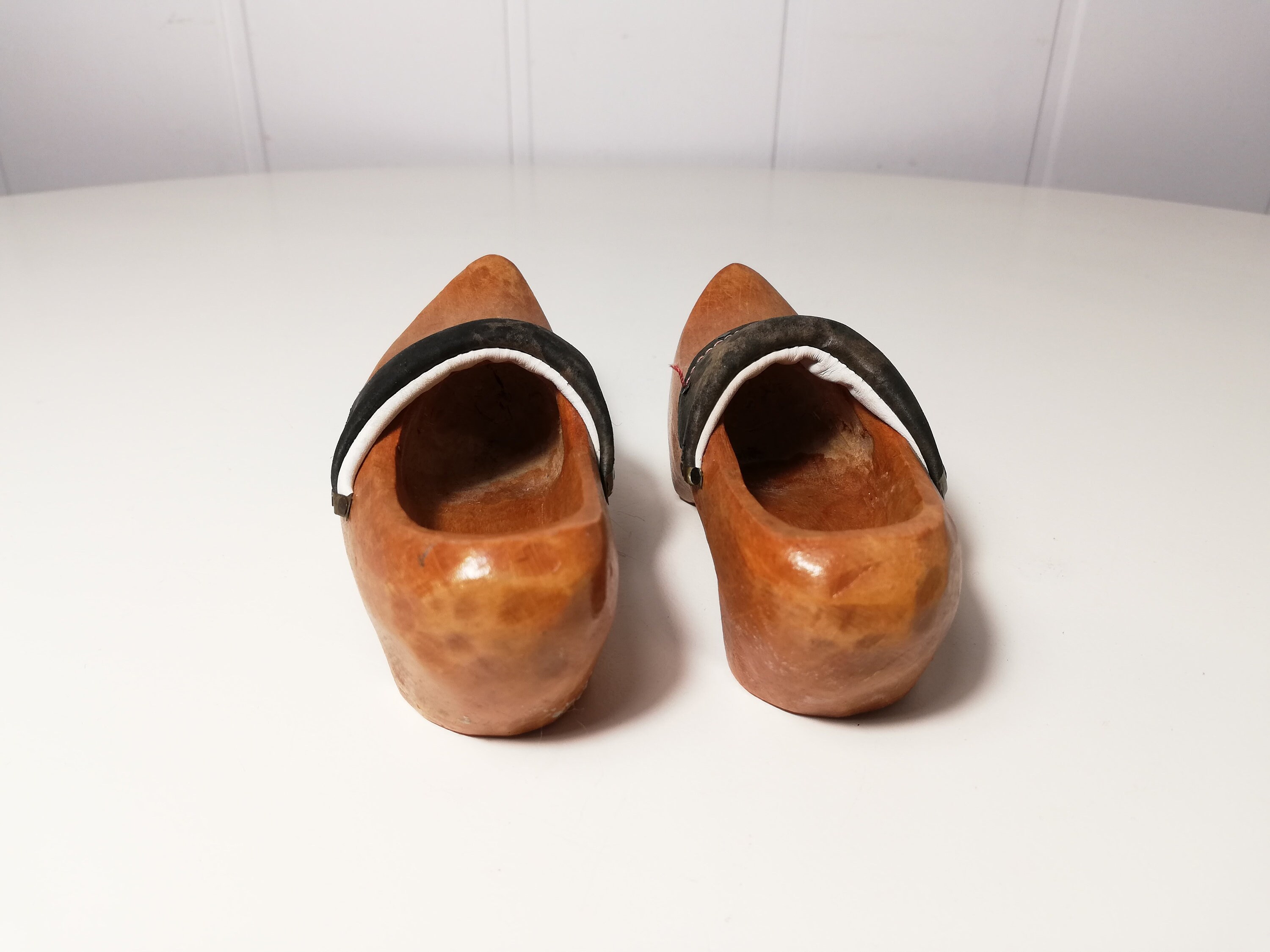 (miho様) 北欧　スウェーデン伝統品　木靴 Small Wooden Shoe With Leather Sweden - Etsy