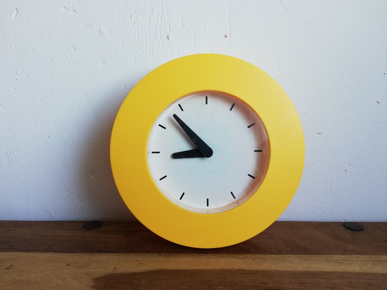 Yellow Wall Clock IKEA / Clock Works Perfectly Etsy UK