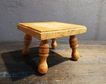 Doll Table Swedish Vintage - Handmade - Natural wood