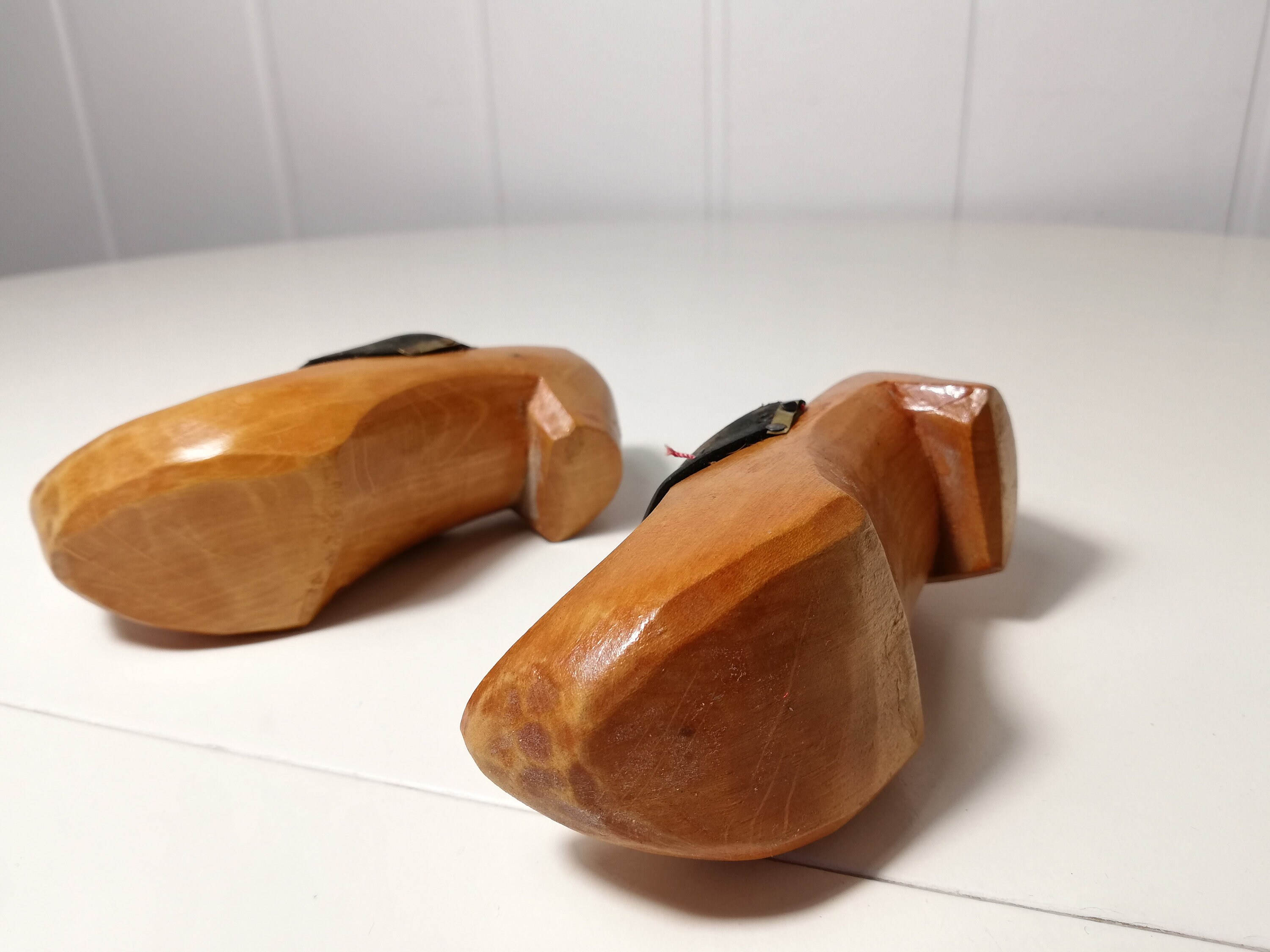 (miho様) 北欧　スウェーデン伝統品　木靴 Small Wooden Shoe With Leather Sweden - Etsy