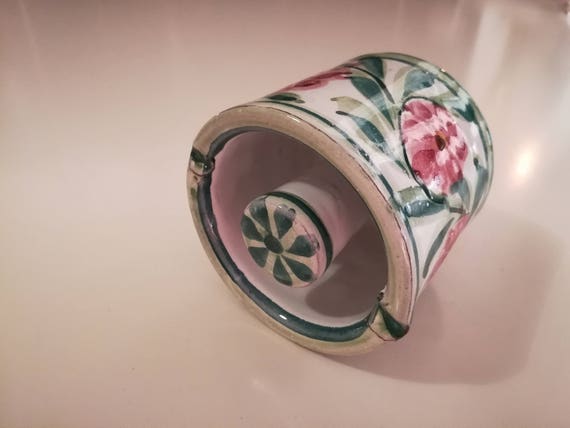 陶器製 花柄 灰皿 陶器の花柄灰皿 - Etsy 日本