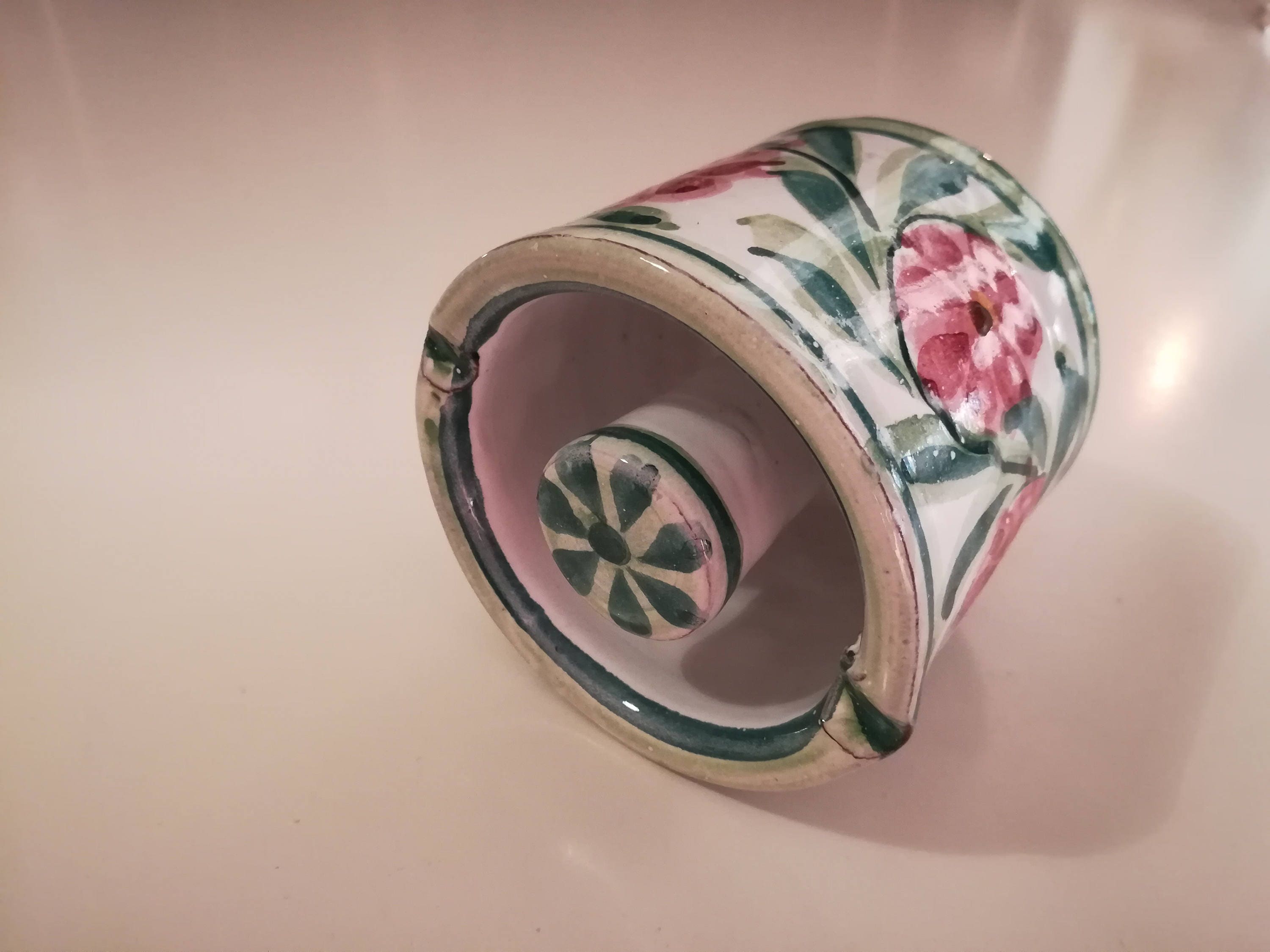 陶器の花柄灰皿 - Etsy 日本