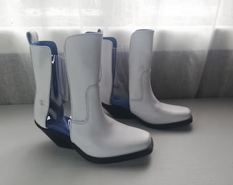 Diesel White Women’s Boots  -  made in Portugal - Size EUR 38, US 7.5 , UK 5.5