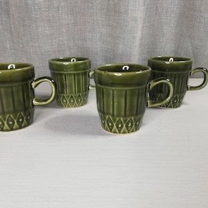Stavangerflint Norway Green Espresso Mugs Vintage items