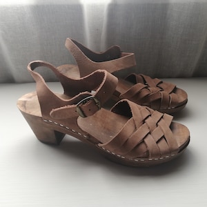 Vintage Clogs -  Size Eur 38, Us 7.5, Uk 5.5  Made in Sweden