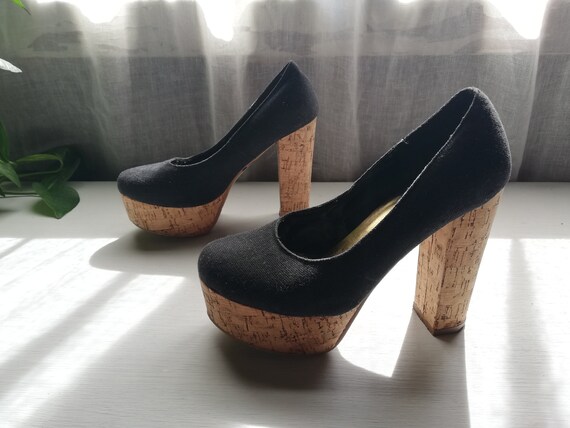 Black Shoes Size 37 Eu 6.5 Us 4.5 Uk 