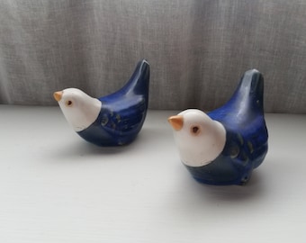 ヴィンテージブルーバード 陶器の置物·͜· ♡ ヴィンテージ陶器製青い鳥の置物 - Etsy 日本