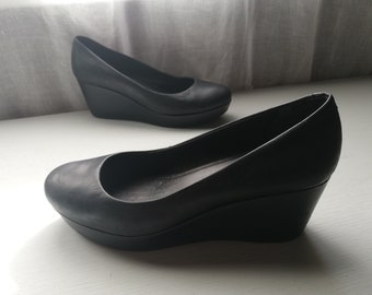 Women's VAGABOND Black leather Shoes. Size Eur 38, US 7.5, UK 5.5