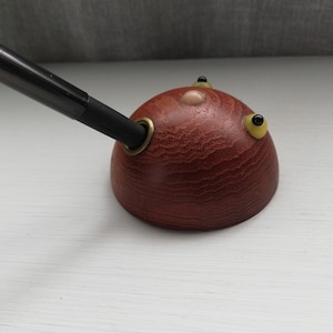 Teak Wood Pen Holder Mid century
