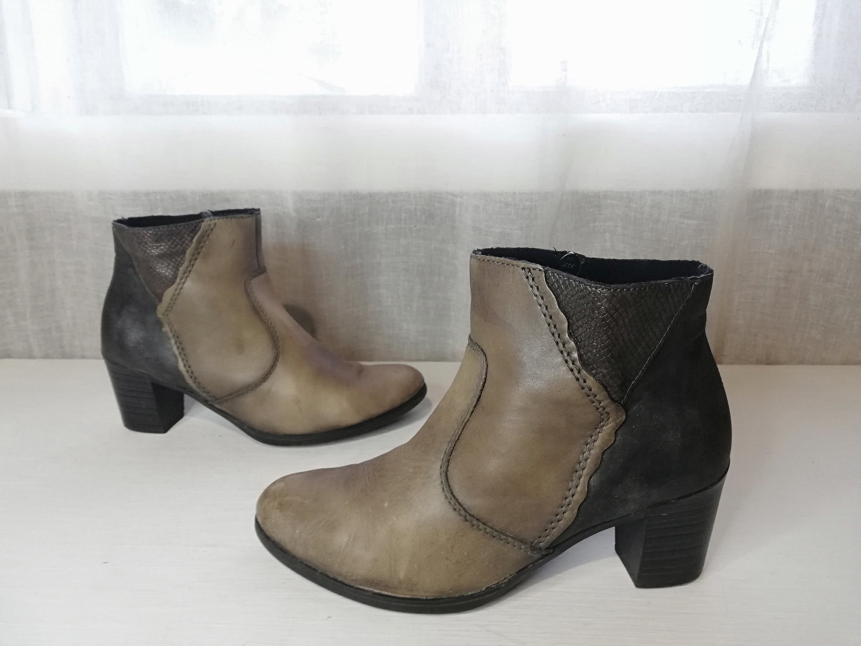 Collega maatschappij Wiskundig Rieker Womens Ankle Boots Size Eur 38 US 7.5 UK 5.5 - Etsy New Zealand