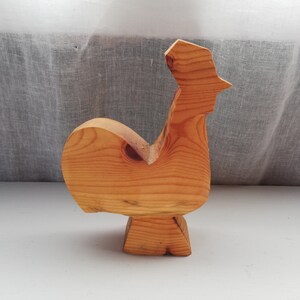 Wooden Rooster figurine