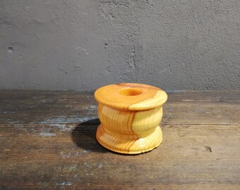 Wooden candle holder