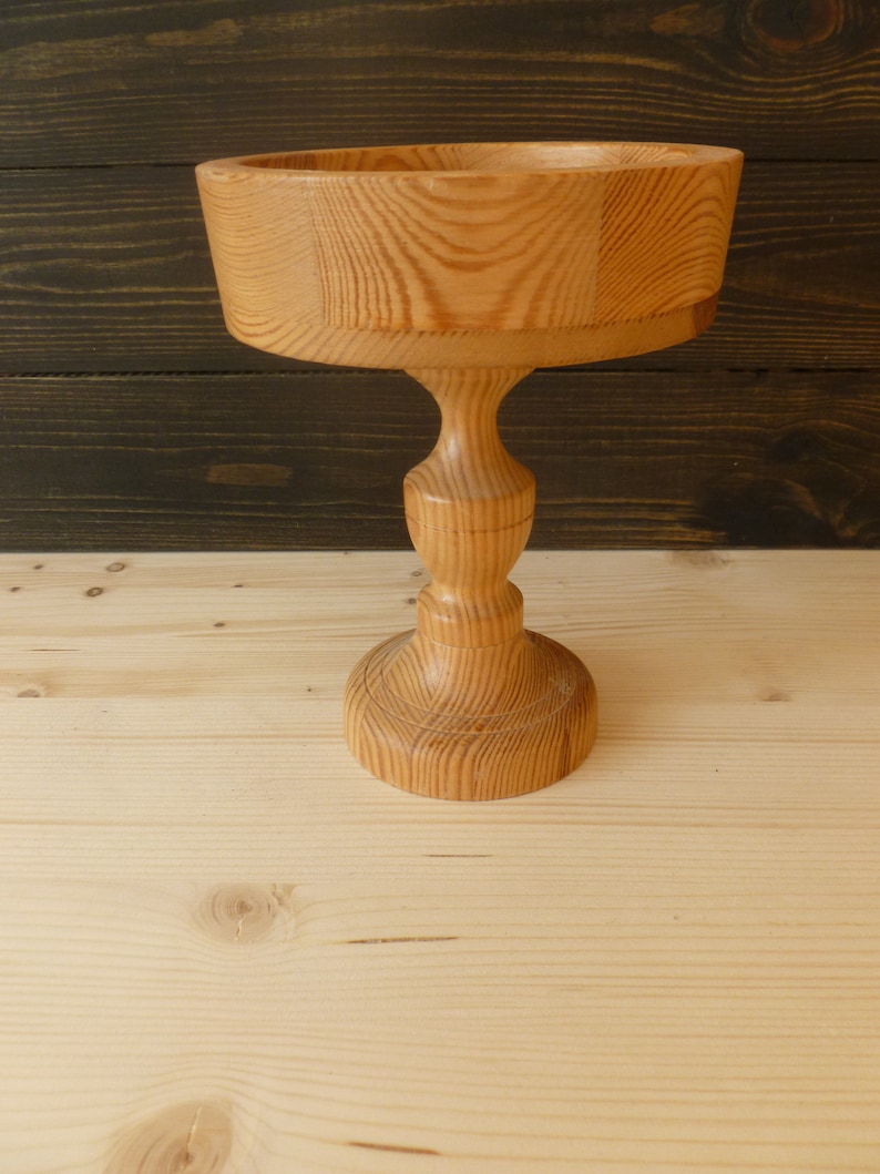table centerpiece jewelers Pedestal bowl Wooden Pedestal bowl