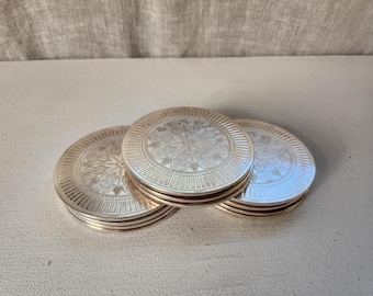 Swedish Vintage Coffee Cup Coasters-Set of 11