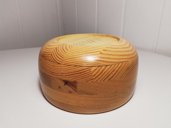 Grand Bol Artisanal En Bois (39x43 Cm) – Style Rustique Naturel, Déco Unique