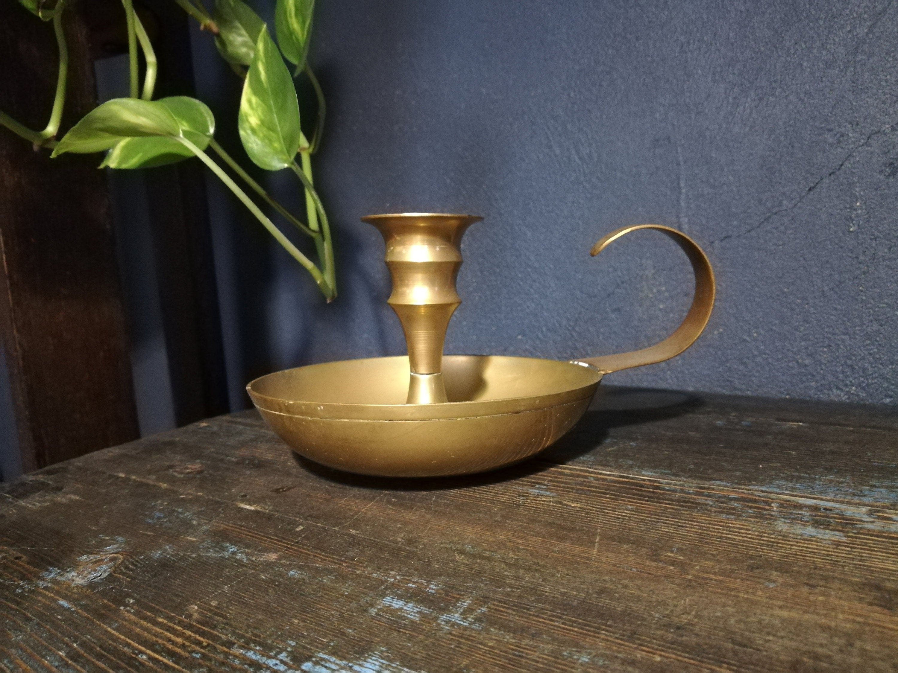 French Brass Candle Holder Portable Candle Holder Etsy
