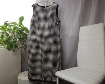 Hahnentritt Kleid - LOFT - Sizes: EU 38, M Vintage Artikel