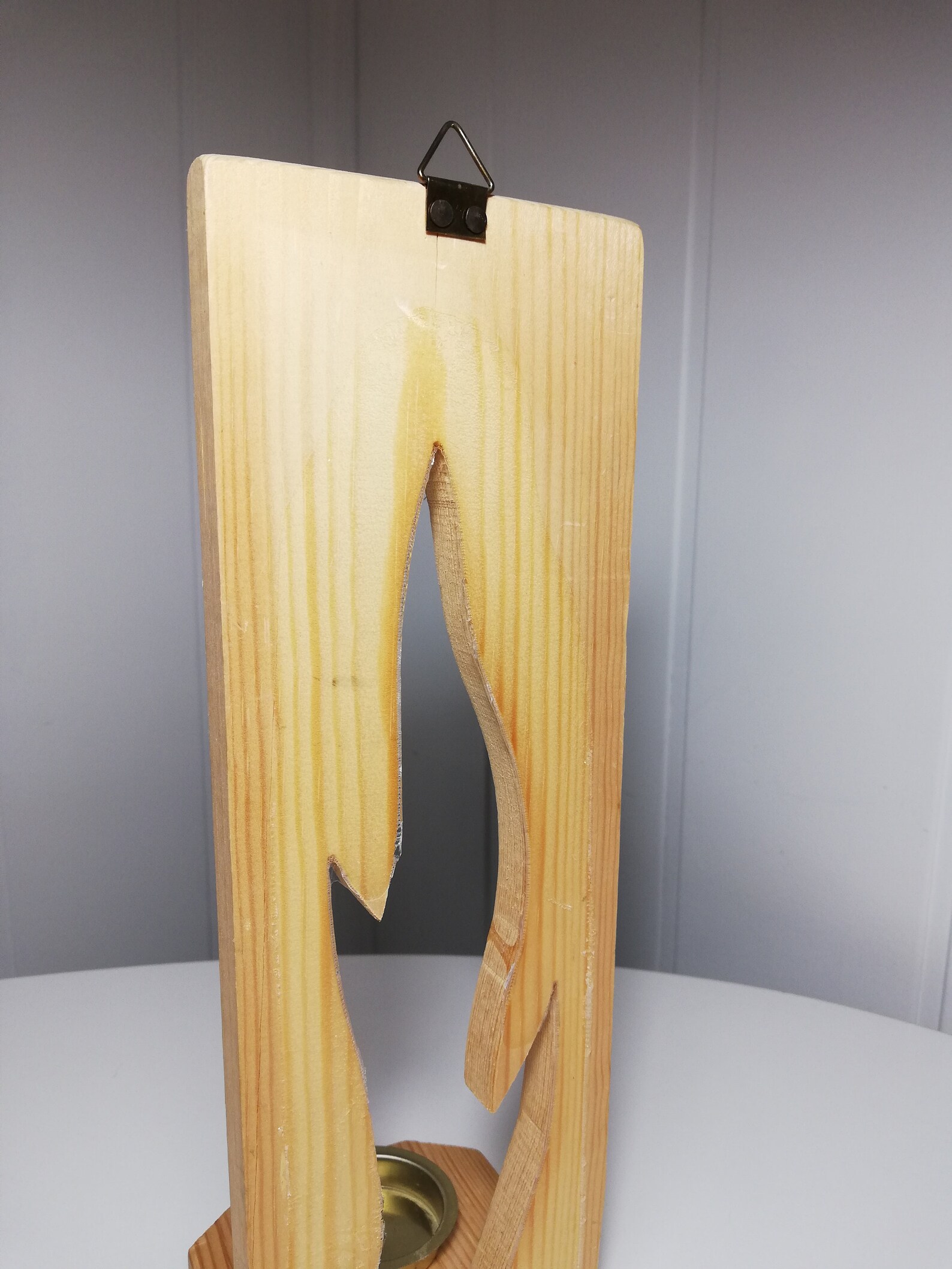 Wooden Wall candle holder Etsy