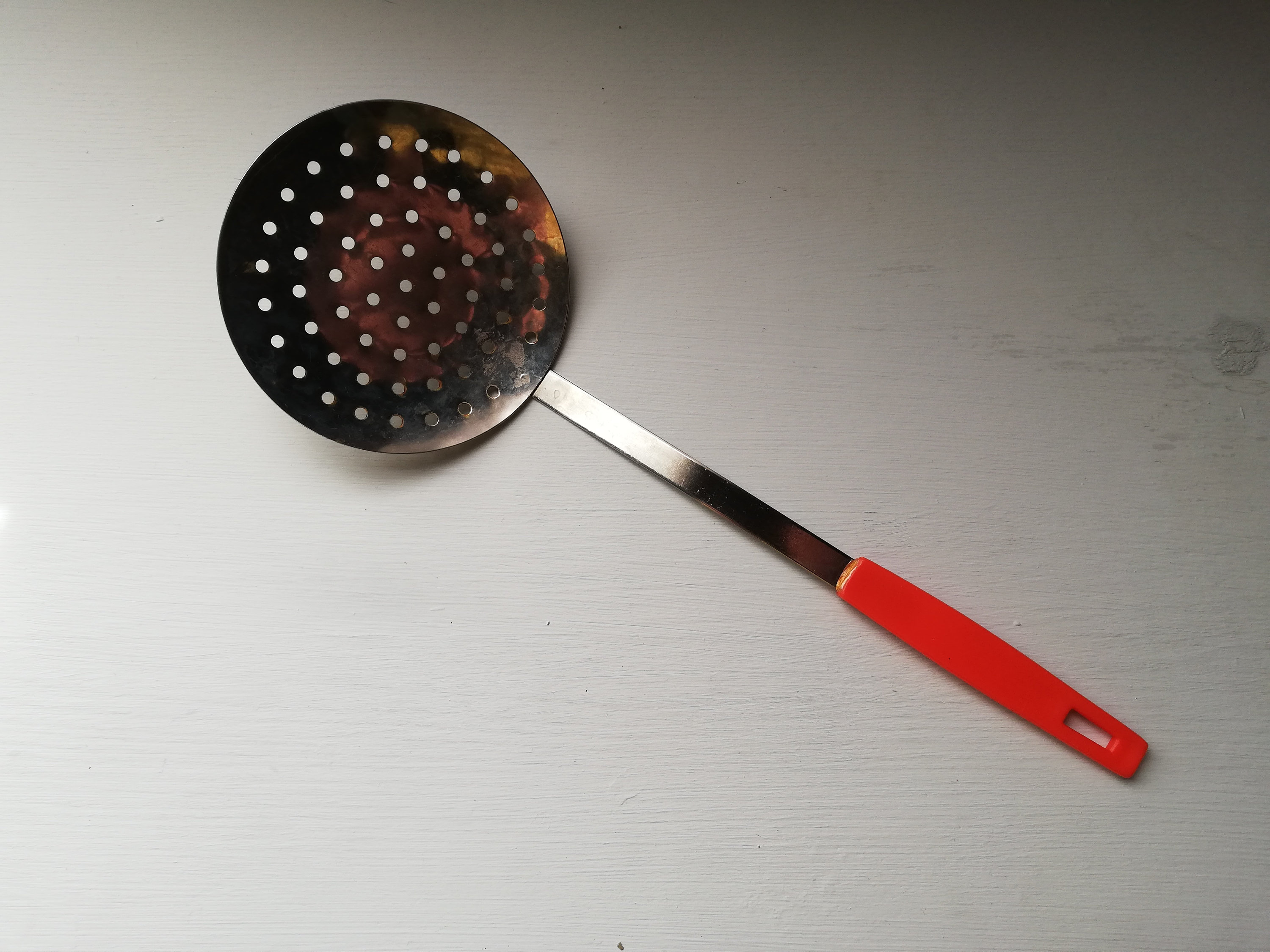 Foam spoon skimmer enamel Spoon Vintage HOMGKONG Etsy