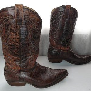 Buffalo Cowboy Boots - Western boots - Size 43 eur, 10.5 US, 9.5 UK. Made in ITALY