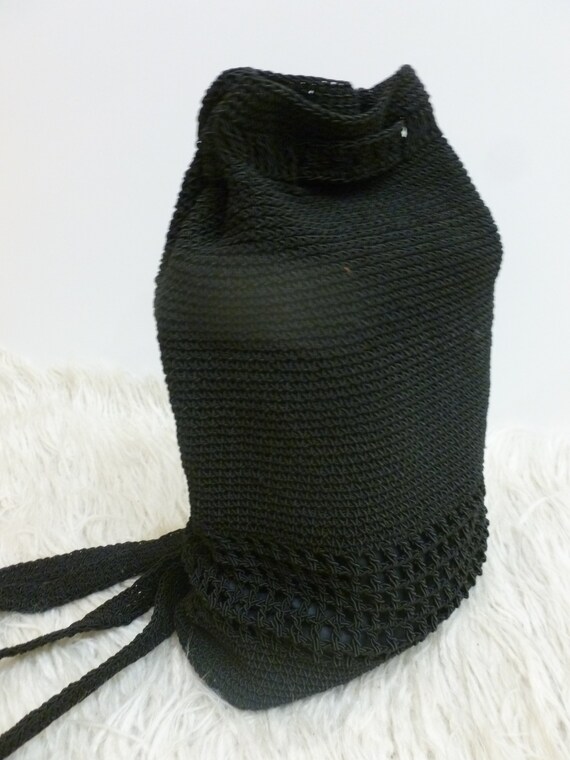 Macramé Black Backpacks