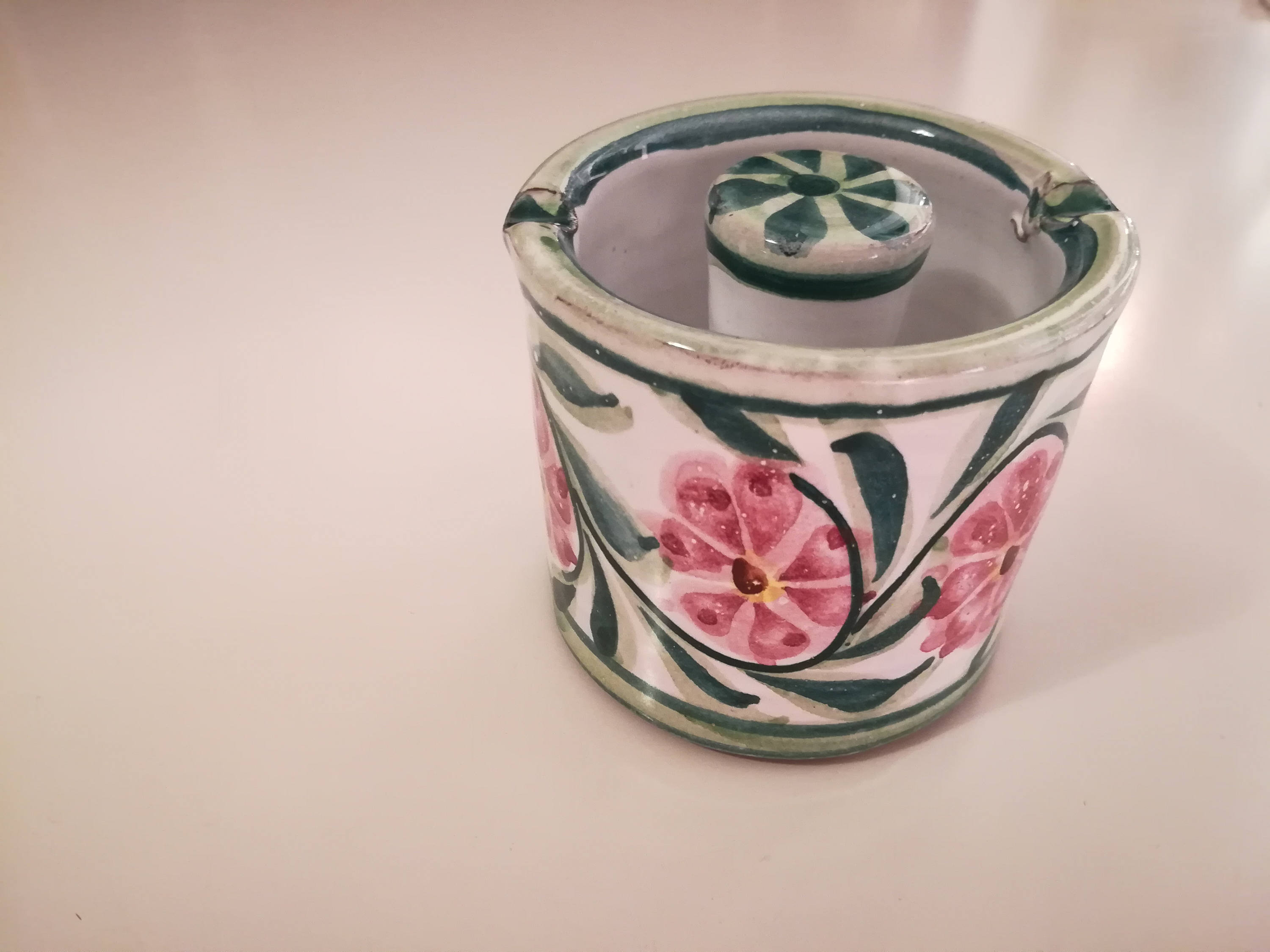 陶器製 花柄 灰皿 陶器の花柄灰皿 - Etsy 日本