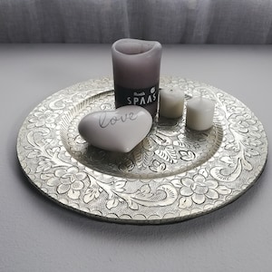 Decorative metal plate Table decor