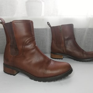 Damen Timberland Ankle Boots - braunes Leder - Größe 37 eur, 6.5 us, 4.5 uk.