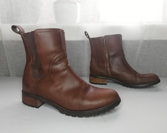 Women’s Timberland Ankle Boots - brown leather - Size 37 eur, 6.5 us, 4.5 uk.