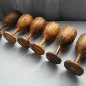 Wine cup set of 6 Natural wooden Eco friendly Beautiful Set Vintage