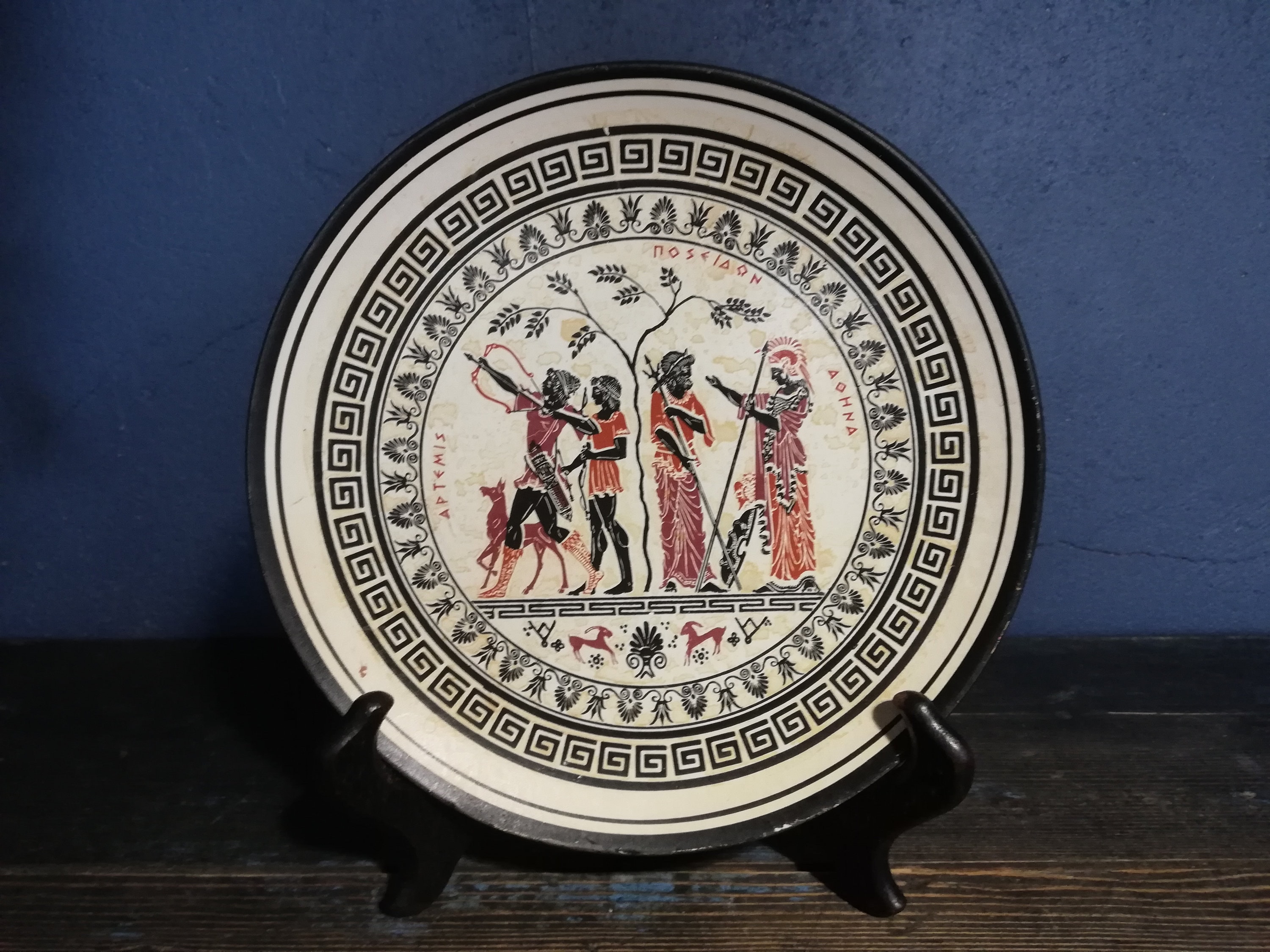 Wall Decor Greek Pottery Wall Hanging Beautiful Greek Vintage Etsy