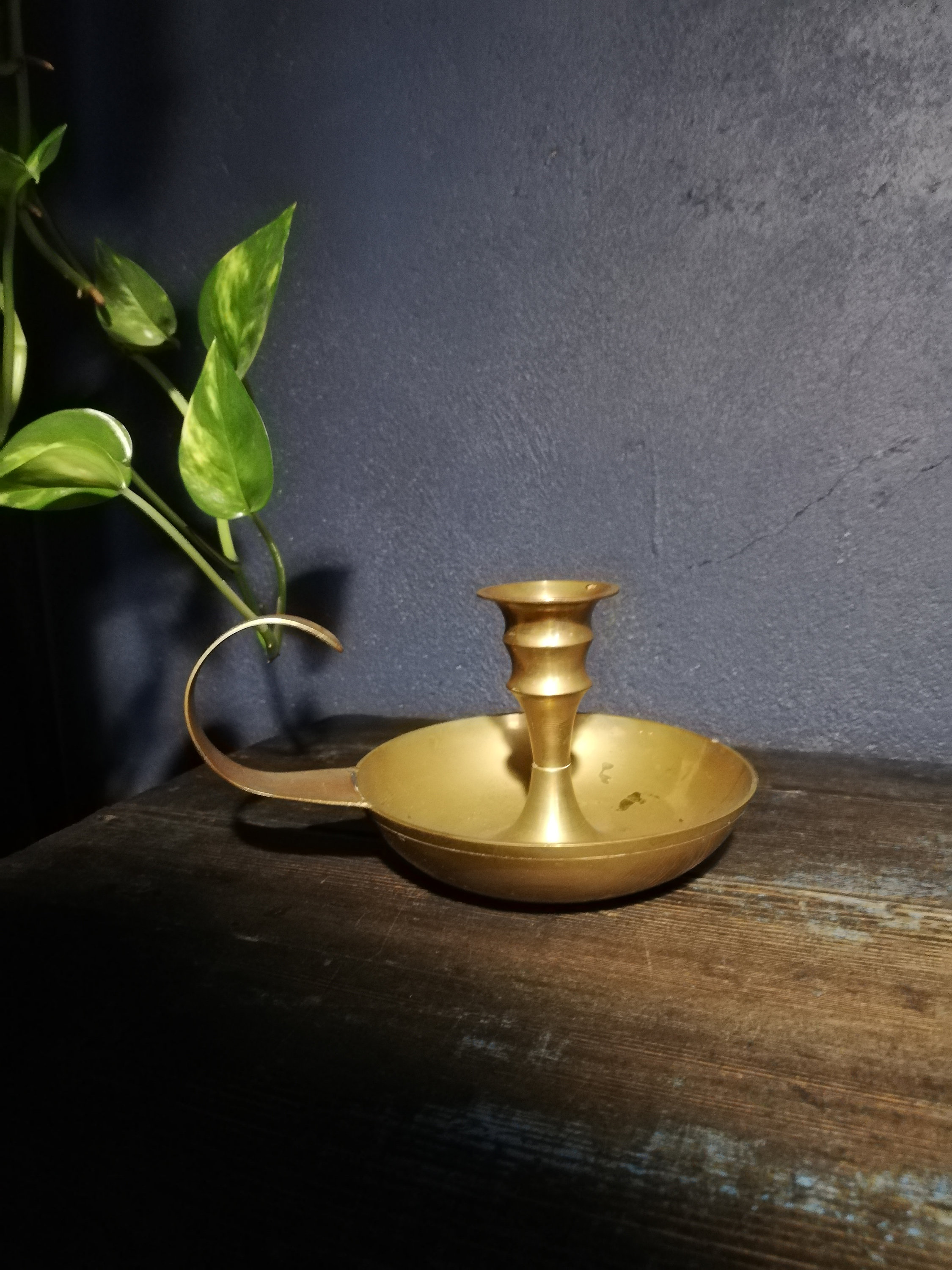 French Brass Candle Holder Portable Candle Holder Etsy