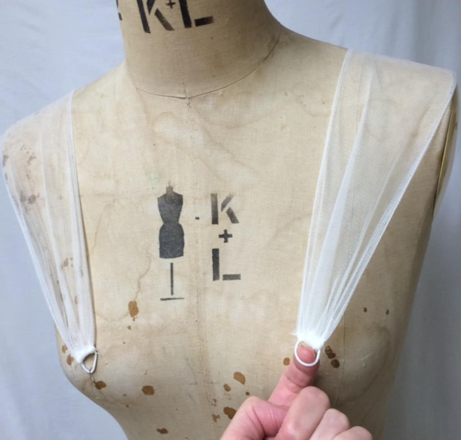 DETACHABLE Button-in Wedding Dress STRAPS Ivory White Black - Etsy