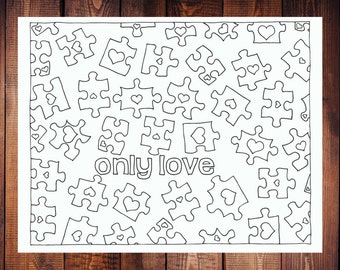 Only Love Coloring Page