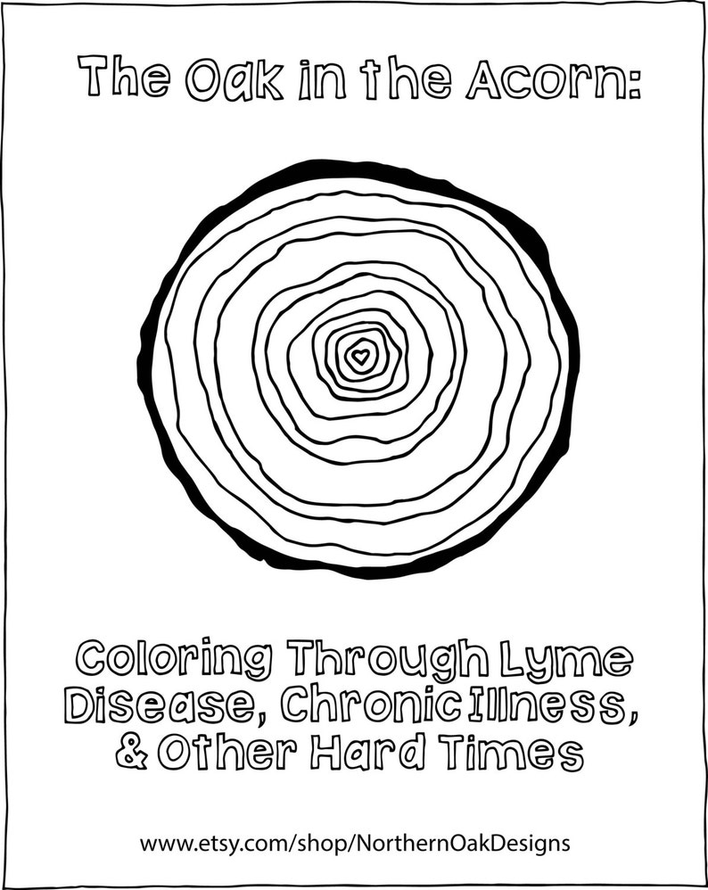 Coloring Through Lyme Disease, Chronic Illness, &amp; Hard Times - Etsy
