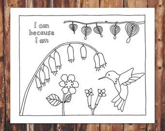 I Can Because I Am Coloring Page