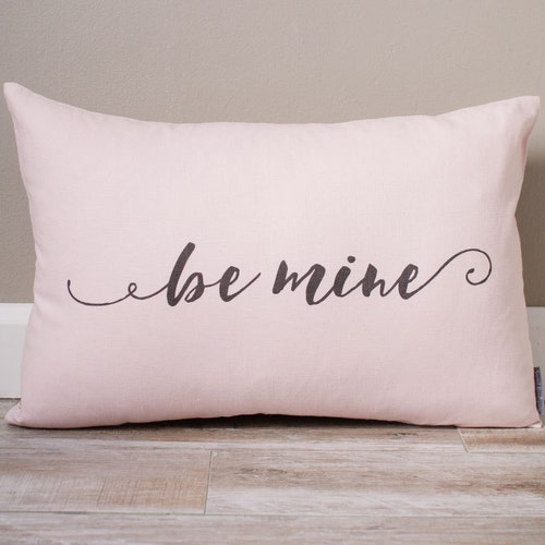 Be Mine Pillow Monogrammed Valentine's Gift Gifts for - Etsy