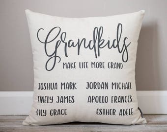 Namen van kleinkinderen | Grootoudercadeau | Grootmoedercadeau | Gepersonaliseerde kleinkinderen: namen | Cadeau voor grootouders | Namen van kleinkinderen