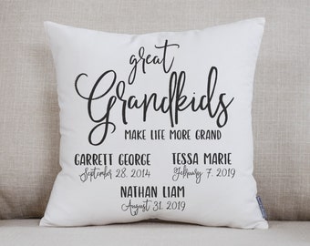 Grandkids Names | Grandparent Gift | Grandma Gift | Personalized Grandchildren Names | Gift For Grandparents | Names Of Grandchildren | Name