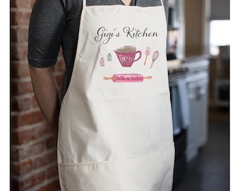 Personalized Kitchen Apron | Custom Chef Gift, Mom's Kitchen