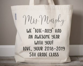 Teacher Gift | Back to School Teacher Gift | Personalized Teacher Name | Teacher Tote Bag | Teacher Bag | Monogrammed Tote Canvas Bag | Tote