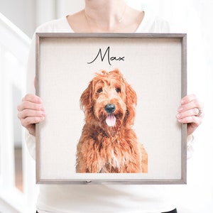 Personalized Pet Portrait Watercolor | Custom Dog Portrait | Custom Pet Portrait | Pet Gift Dog Painting Pet Memorial Gift | Pet Painting