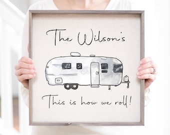 Letrero personalizado para caravana / Decoración vintage Airstream, decoración para autocaravanas