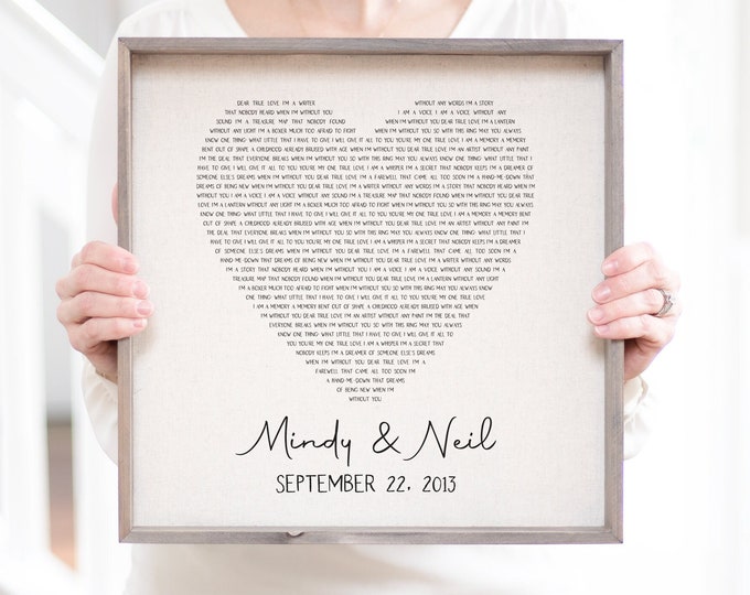 Song Lyric Art Gifts