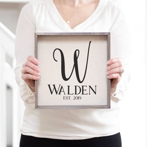 Personalized Name Sign | Personalized Sign | Custom Monogrammed Sign | Rustic Home Decor | Housewarming Gift | Decorative Wall Decor | Sign