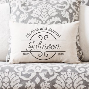 Engagement Gift | Wedding Gift | Gift for Bride | Wedding Gifts | Wedding Gifts for Couple | Personalized Pillow | Personalized Wedding Gift