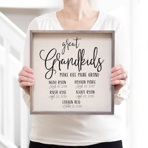 Great Grandkids Names | Grandparent Gift | Grandma Gift | Personalized Grandchildren Names | Gift For Grandparents | Names Of Grandchildren
